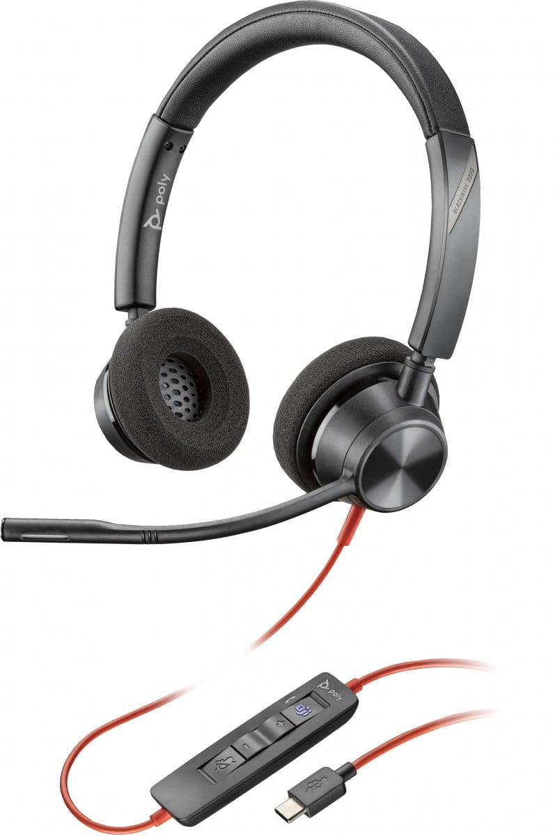 Headset Poly Plantronics Blackwire 3320 MS - Albagame