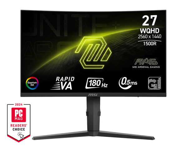 Monitor 27" MSI MAG 275CQRF QD E2  Curved  QHD 180Hz