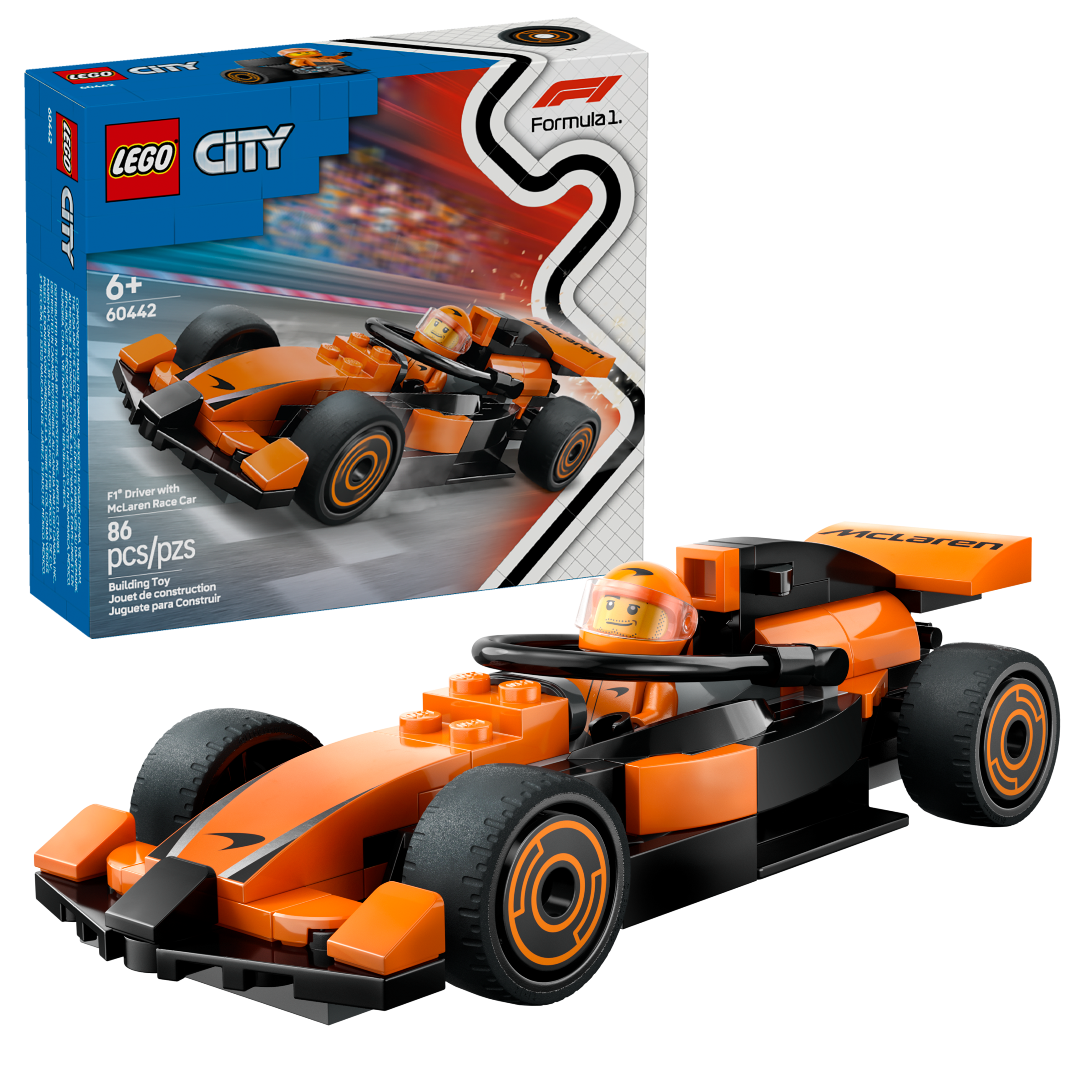 Lego City F1 Driver with McLaren Race Car 60442