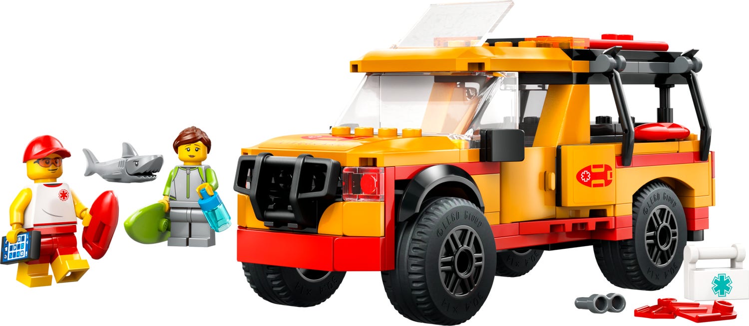 Lego City Lifeguard Beach Rescue Truck 60453