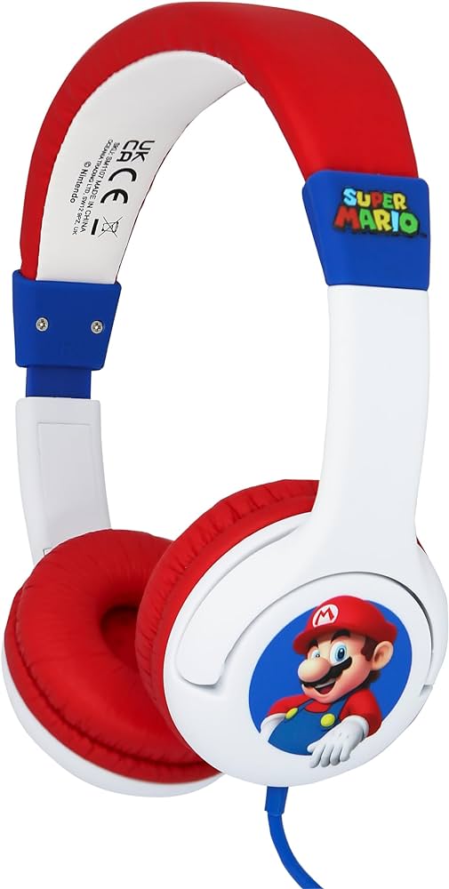 Headphone OTL - Super Mario White  Children's Headphones - Albagame