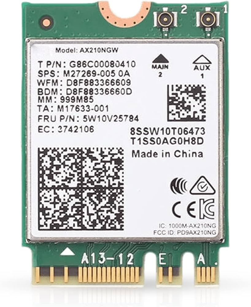 Adapter PCIe Intel AX210 WiFi 6E - Albagame