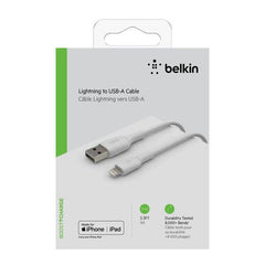 Cable USB-A to Lightning Belkin BoostCharge White