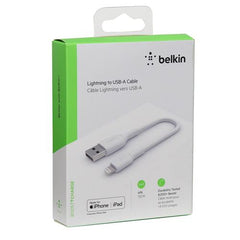 Cable USB-A to Lightning Belkin BoostCharge White 0.5m