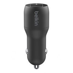 Car Charger  Belkin Dual USB-A Black 24W