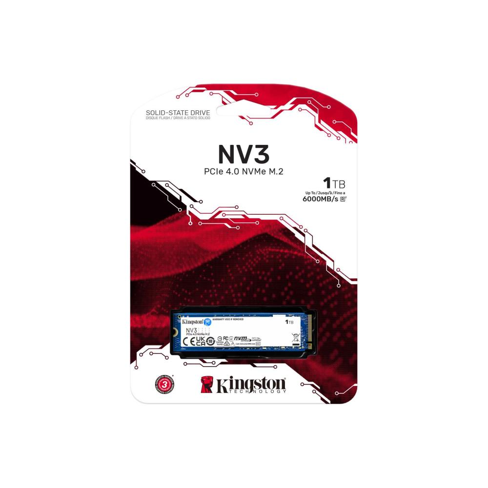 SSD 1TB Kingston NV3 NVMe PCIe M.2 Gen4 - Albagame