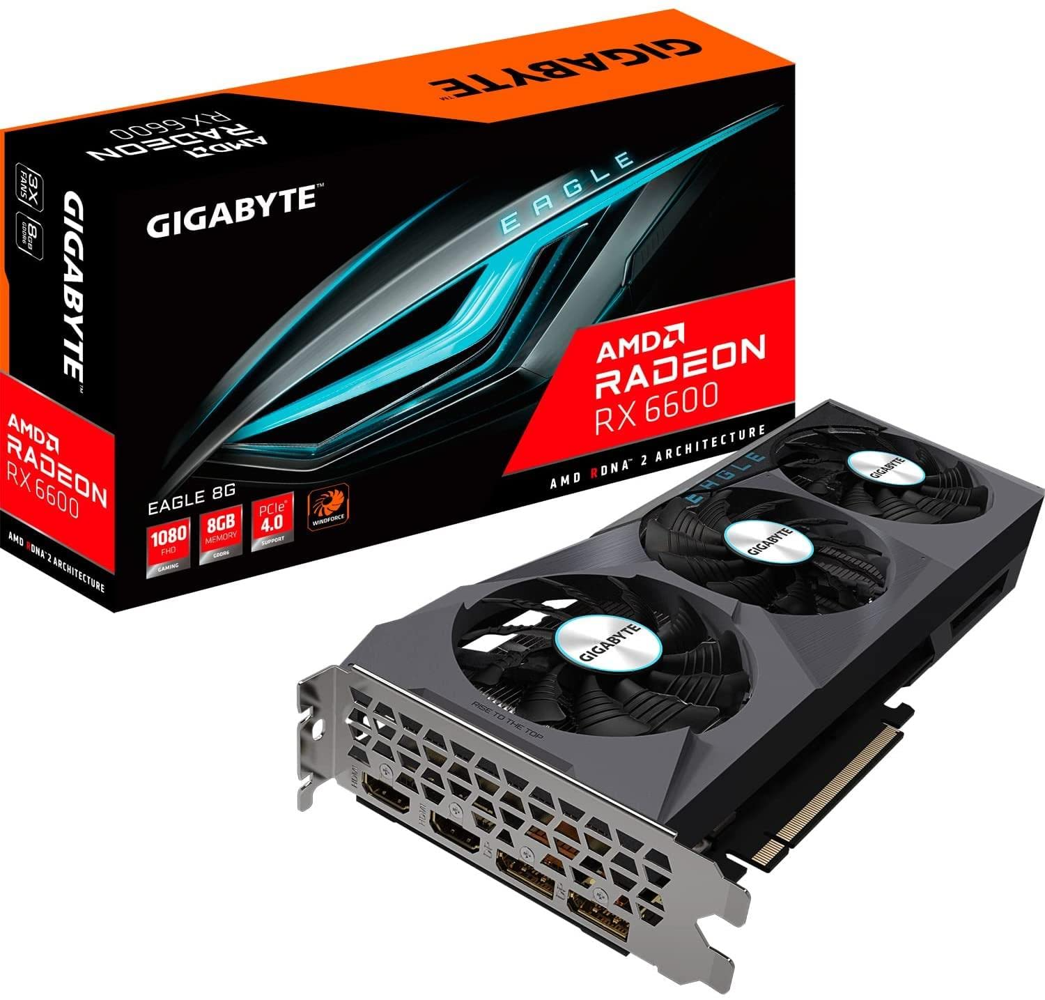 GPU Gigabyte Eagle Radeon RX 6600 8GB GDDR6 - Albagame