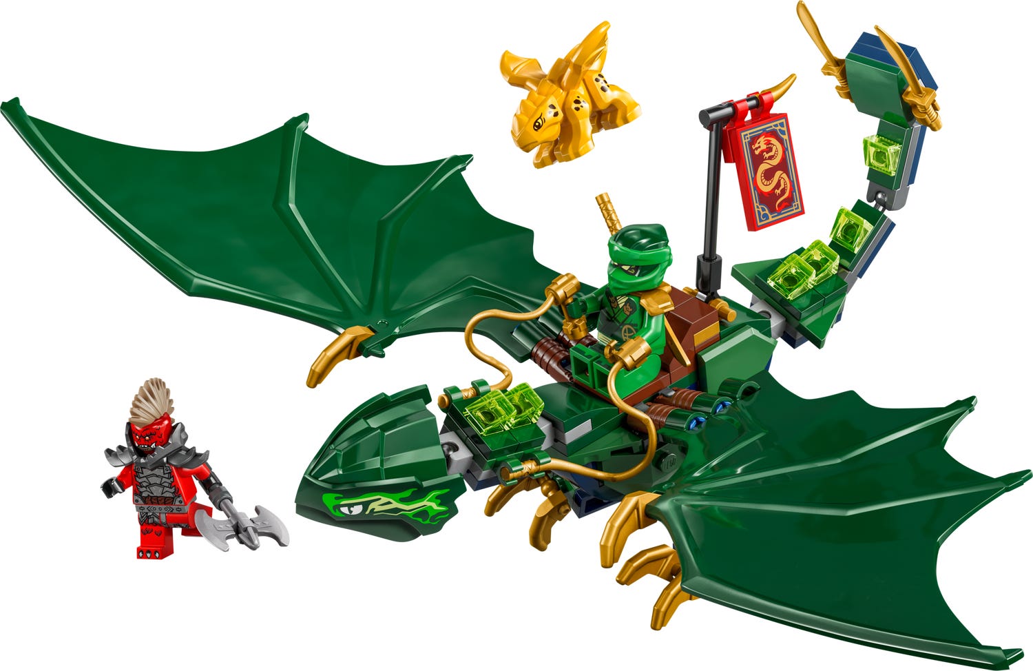 Lego Ninjago Lloyd's Green Forest Dragon 71829