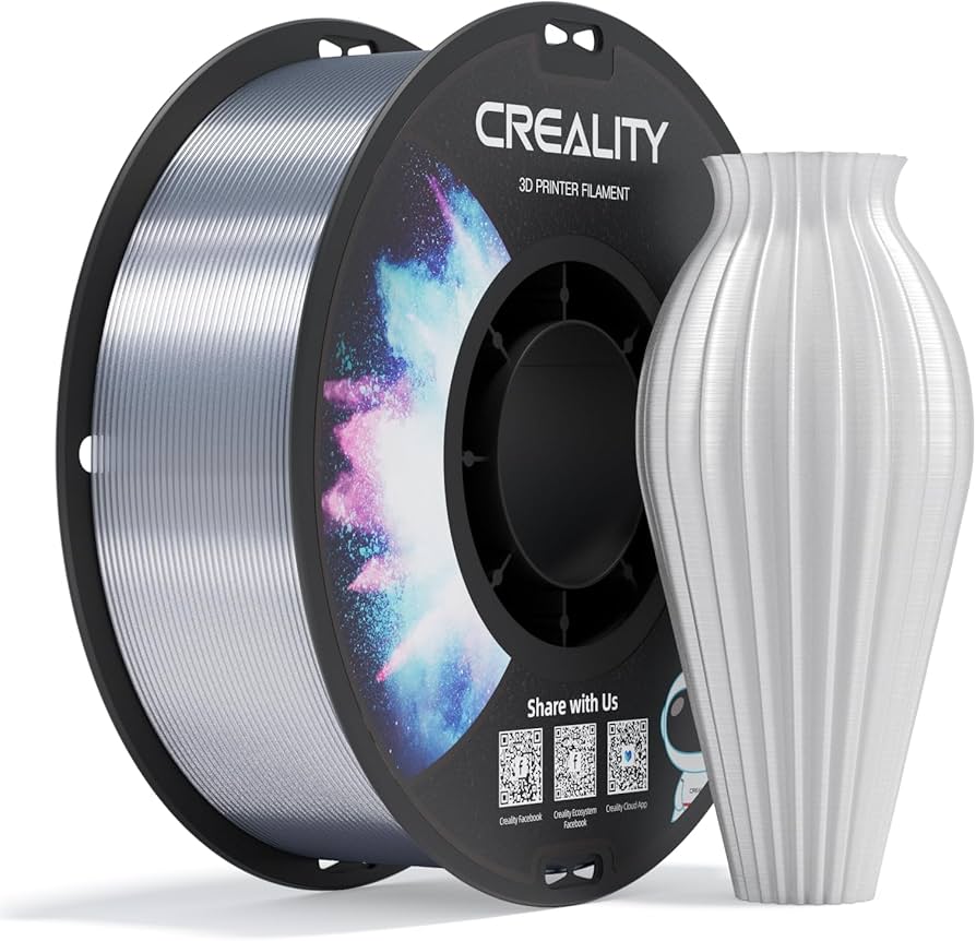 Filament CREALITY CR-PETG Transparent for 3D Printer , Hard Glossy , Tensile Str. 49MPA , 1 kg Spool 1.75 , 3301030037