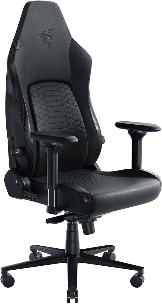 Chair Razer Iskur V2 , Adjustable Lumbar , EPU Black Leather - Albagame