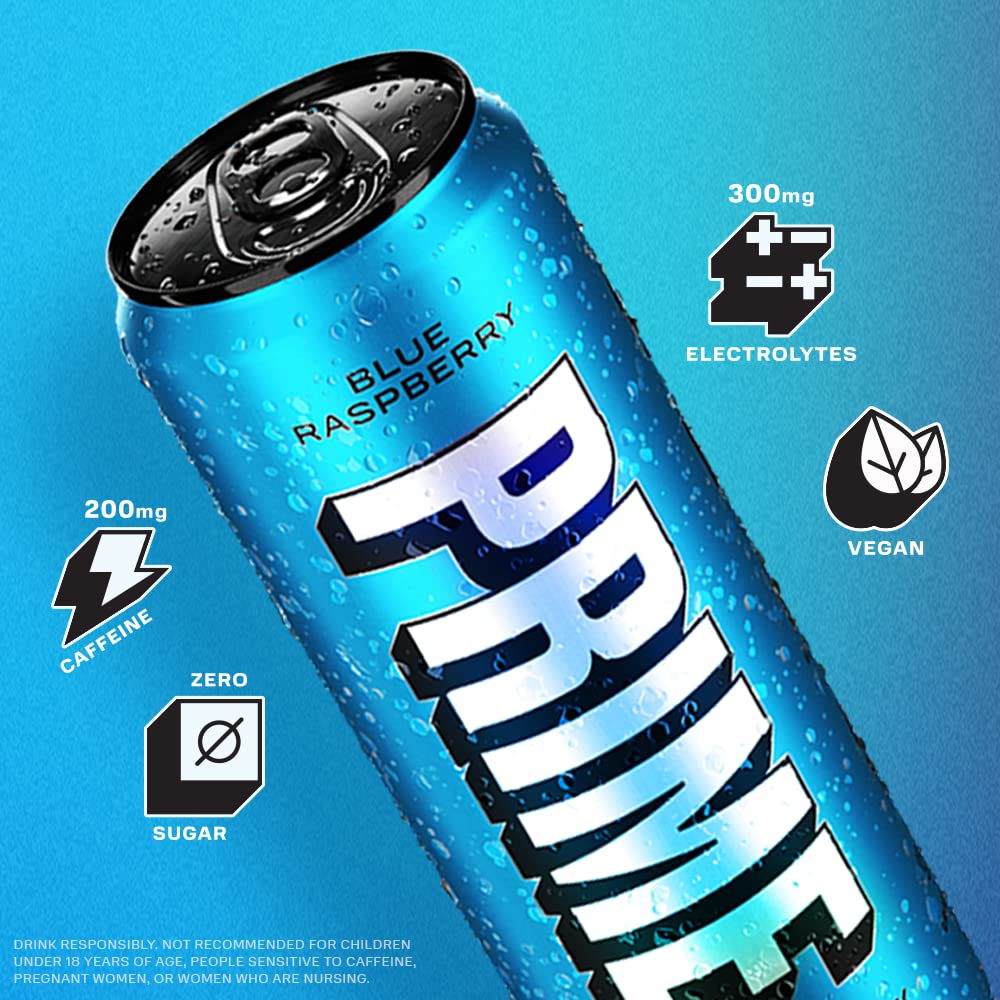 Prime Energy Drink Blue Raspberry 330ML - Albagame