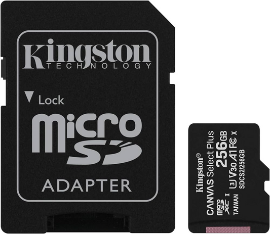Card MicroSDXC 256GB Kingston Canvas Select Plus