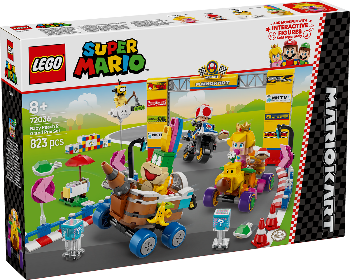 Lego Super Mario Baby Peach & Grand Prix Set 72036