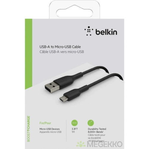 Cable USB-A to Micro Belkin BoostCharge Black