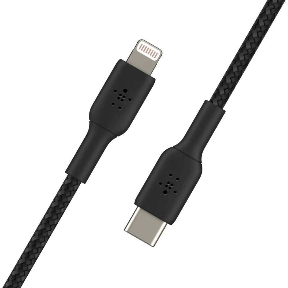 Cable USB-C to Lightning Belkin BoostCharge Braided Black