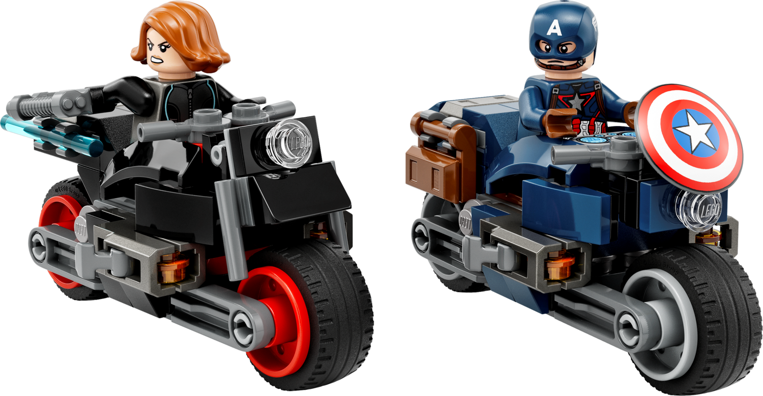 Lego Marvel Black Widow & Captain America Motorcycles 76260 - Albagame