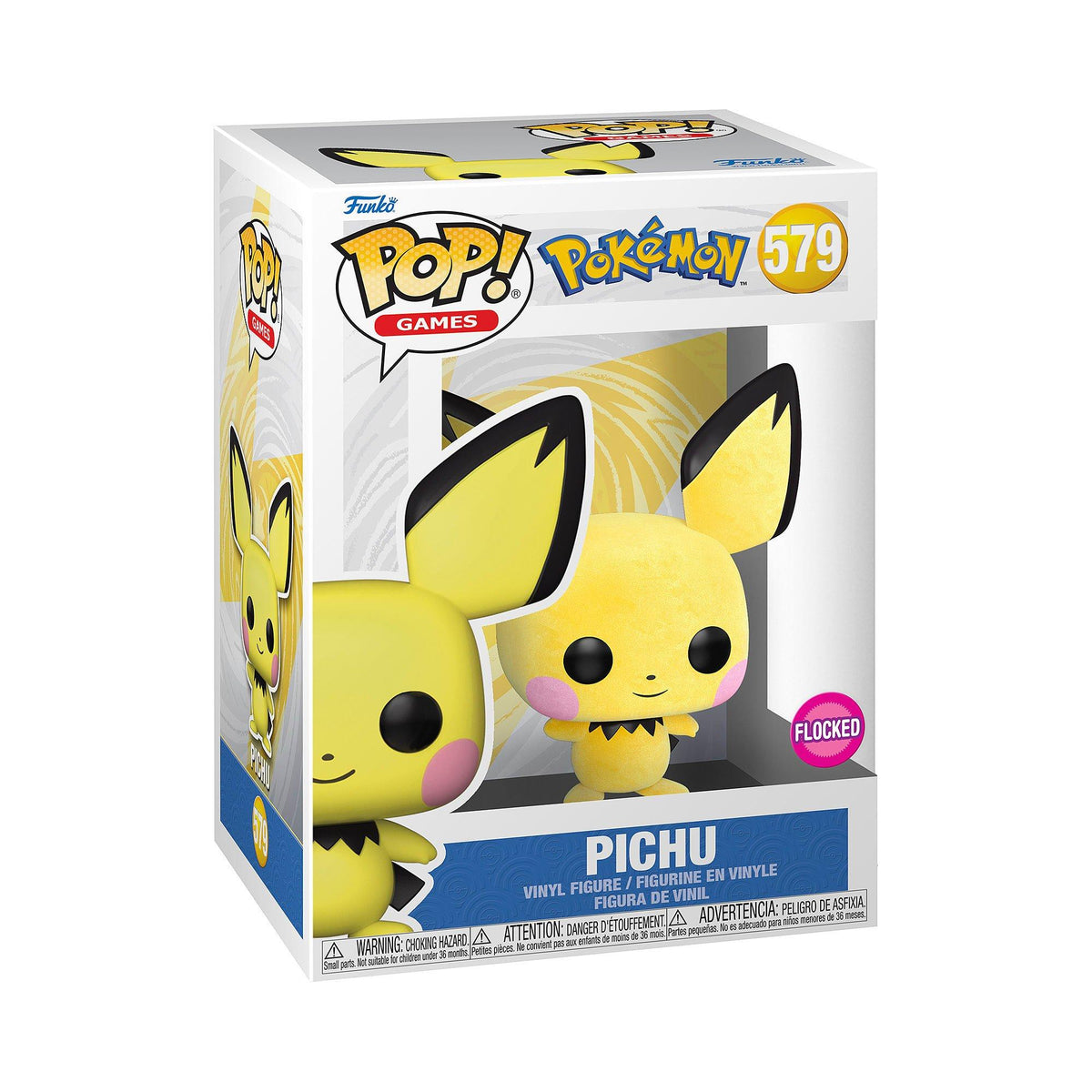 Figure Funko Pop! Games 579: Pokémon Pichu Flocked