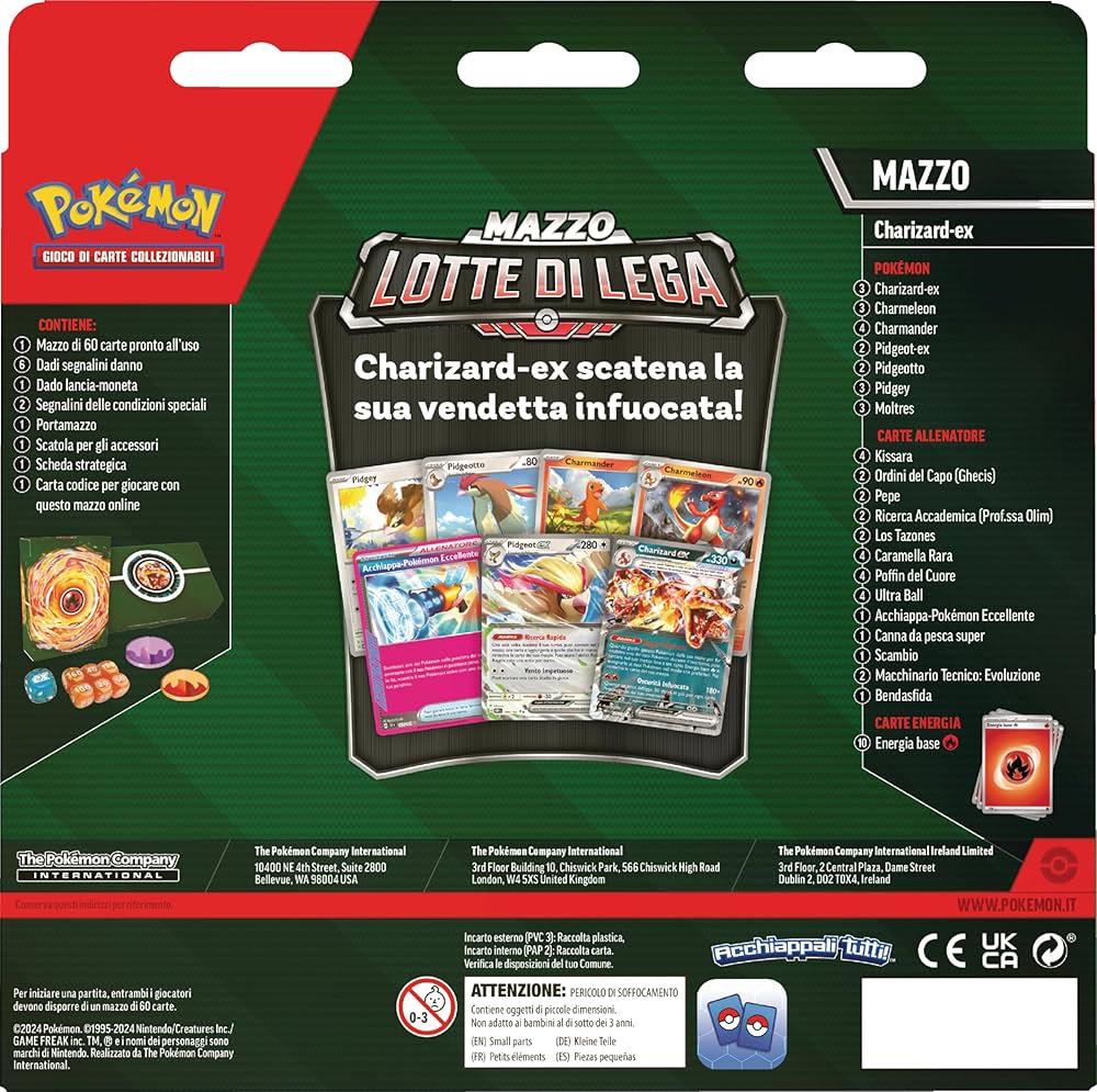 Card Pokémon Mazzo Lotte di Lega Charizard EX