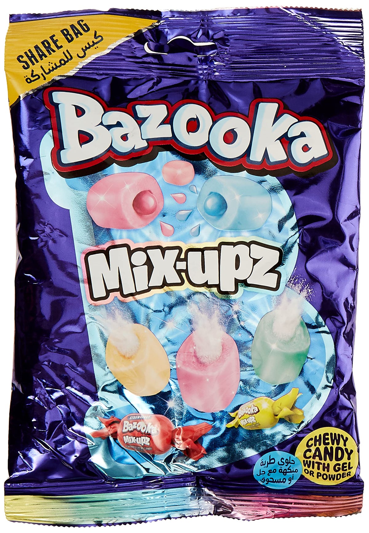 Candy Bazooka Mix-upz Chewy 120Gr