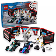 Lego City Formula 1 Garage & Mercedes-AMG and Alpine Race Cars 60444