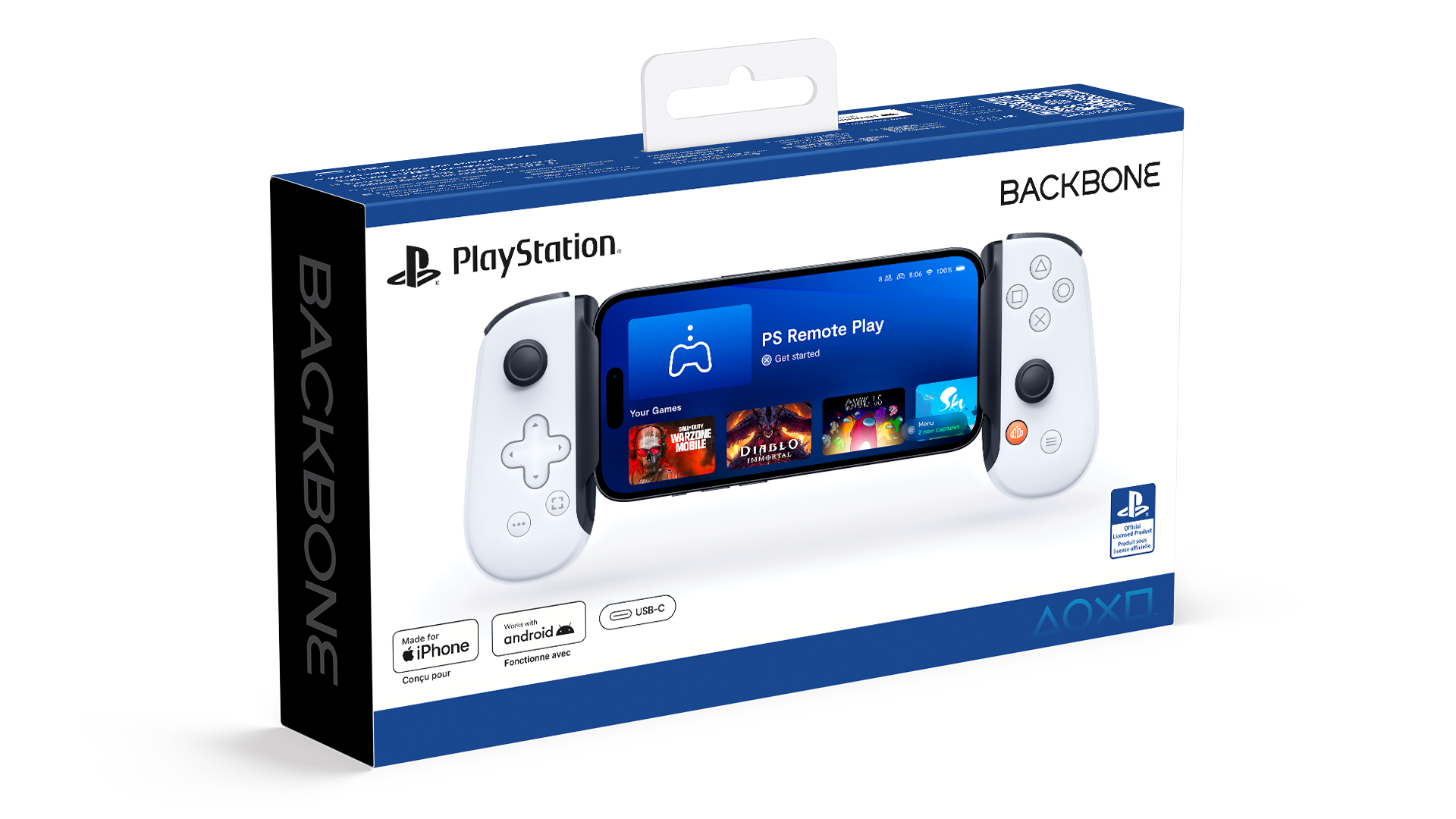 Controller Backbone One USB-C PS Edition White - Albagame