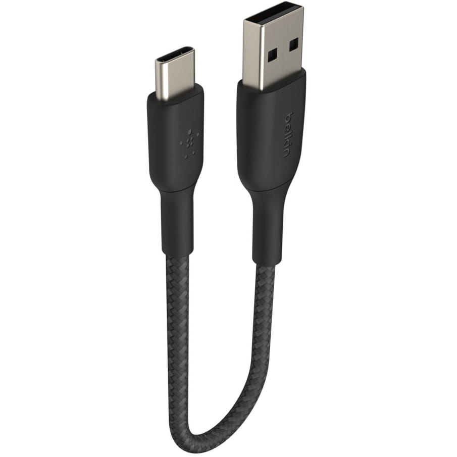 Cable USB-A to USB-C Belkin BoostCharge Braided Black 15cm