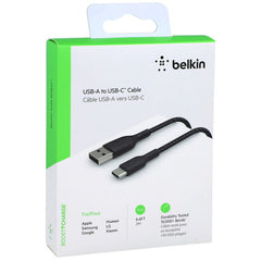 Cable USB-A to USB-C Belkin BoostCharge Braided Black