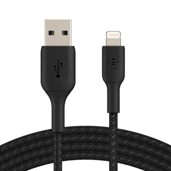 Cable USB-A to Lightning Belkin BoostCharge Braided Black