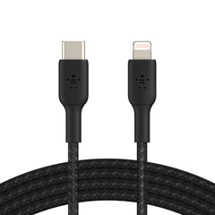 Cable USB-C to Lightning Belkin BoostCharge Braided Black