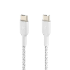 Cable USB-C to USB-C Belkin BoostCharge Up to 60W Braided White 15cm