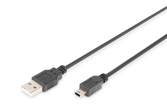 Cable USB-A to mini USB DIGITUS , 3m - Albagame