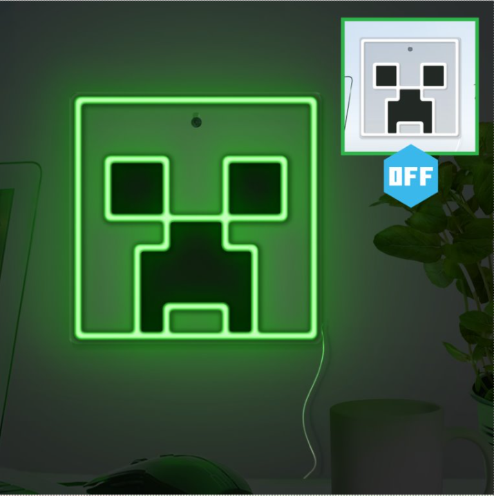 Wall Light Minecraft Creeper