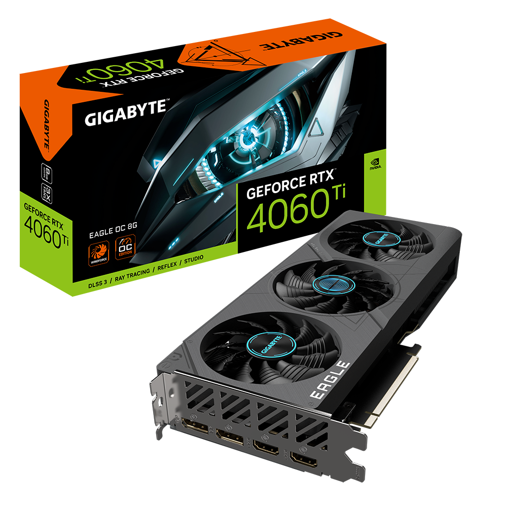 GPU Gigabyte Eagle 8G GeForce RTX 4060 Ti 8GB GDDR6 - Albagame