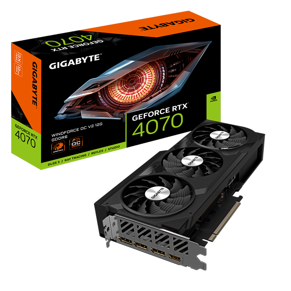 GPU Gigabyte Windforce OC V2 GeForce RTX 4070 12GB GDDR6