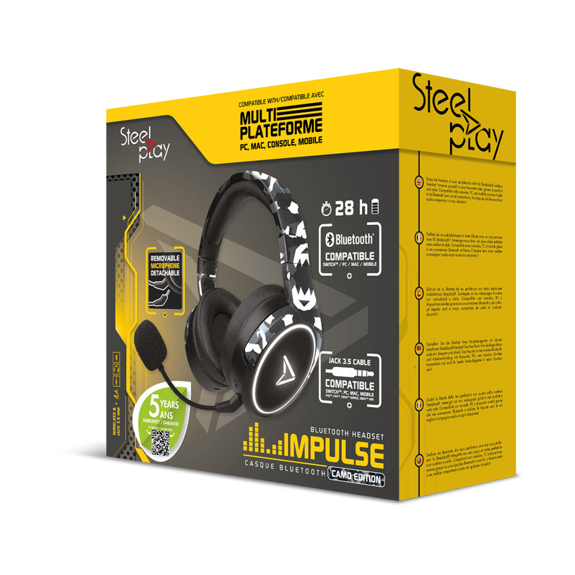 Headset Gaming Steelplay Wired Impulse Camo (Multi) - Albagame