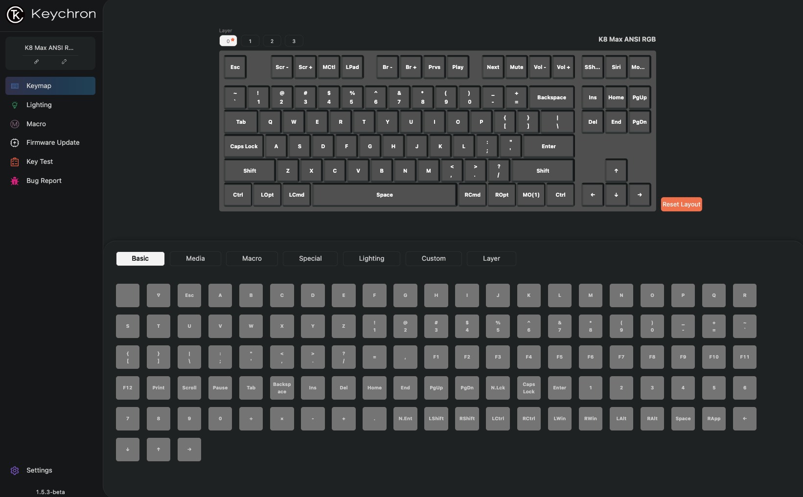 Keyboard Keychron K8 Max  K8M-B4