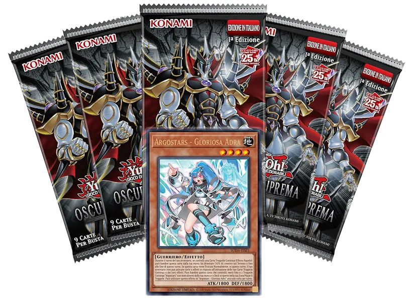 Card Yu-Gi-Oh! Oscurita' Suprema Pack 3 Buste