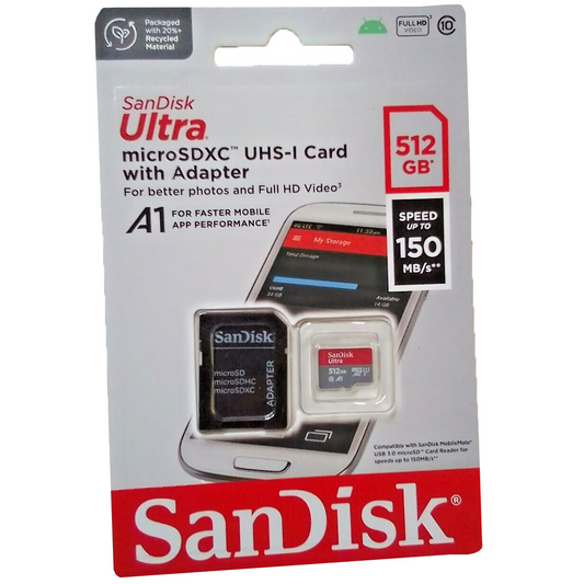 Card MicroSDXC 512GB SanDisk Ultra