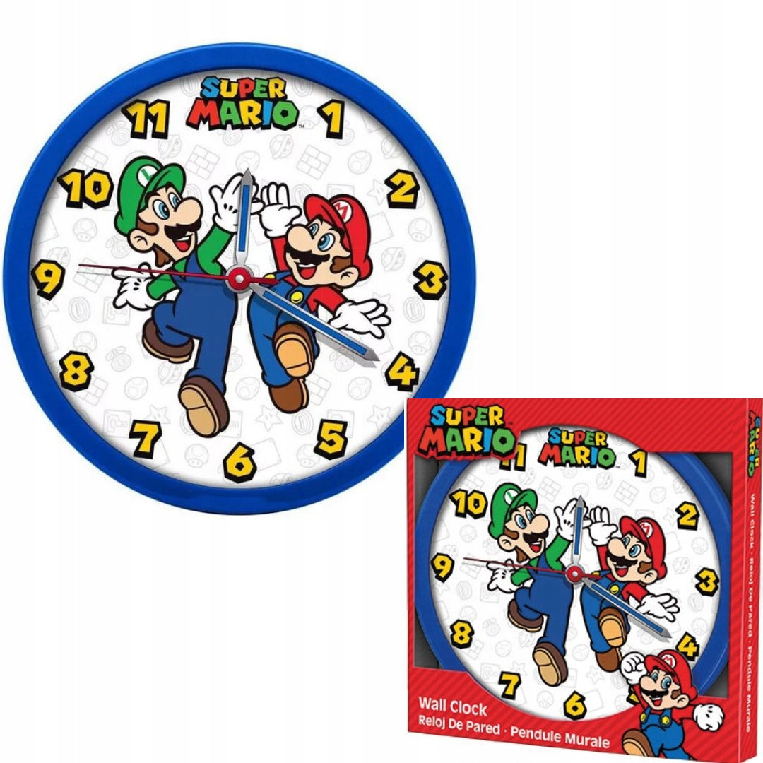 Wall Clock Super Mario Mario & Luigi