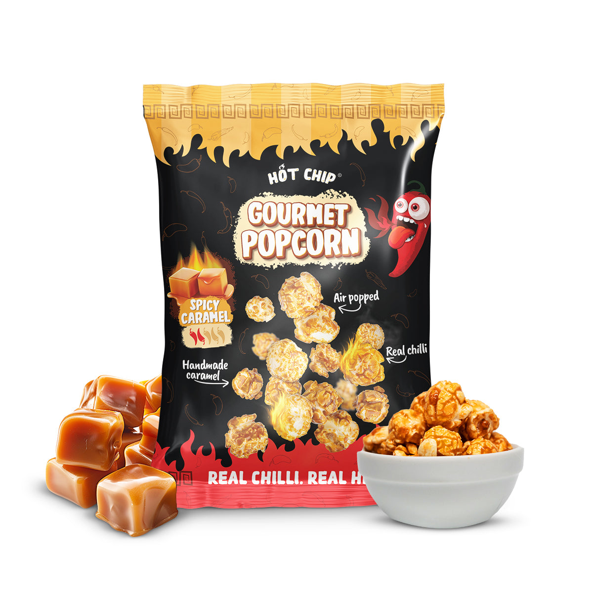 Popcorn Hot Chip Spicy Caramel 120 g