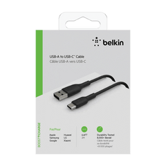 Cable USB-A to USB-C Belkin BoostCharge Black