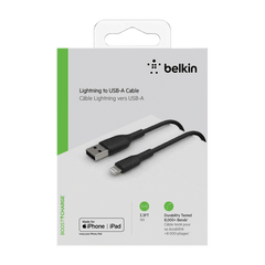 Cable USB-A to Lightning Belkin BoostCharge Black