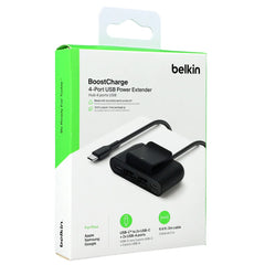 HUB USB-C  Belkin BoostUp Charge 4 Port USB Power Extender Up to 30W Black