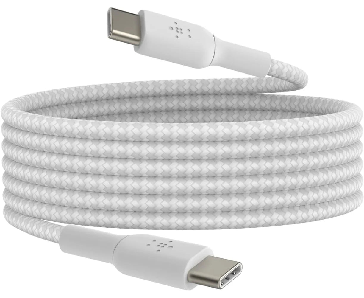 Cable USB-C to USB-C Belkin BoostCharge Up to 60W Braided White 20