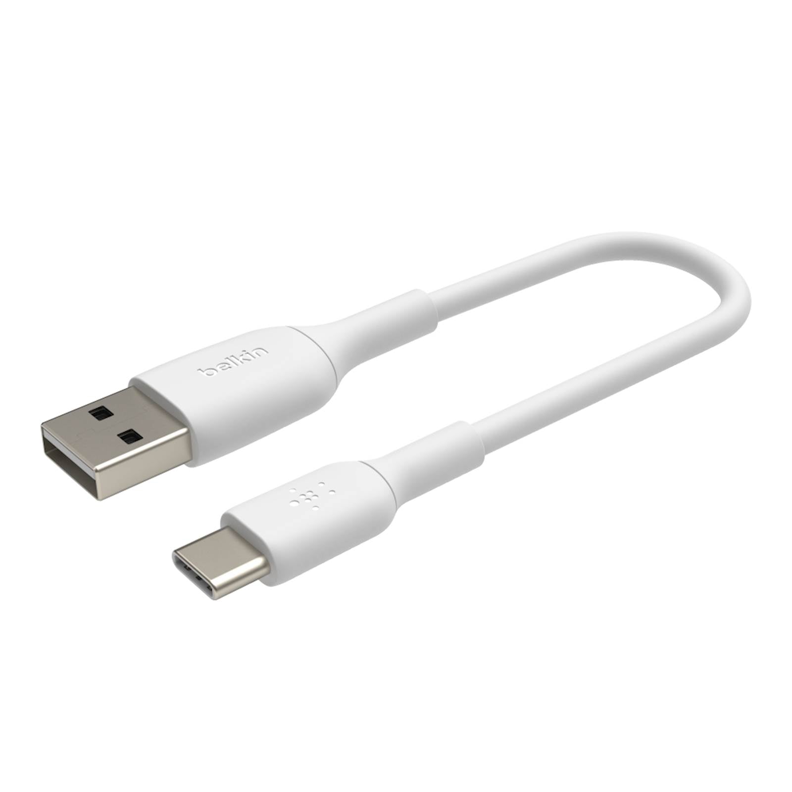 Cable USB-A to USB-C Belkin BoostCharge White 15cm