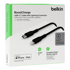 Cable USB-C to Lightning Belkin BoostCharge Black