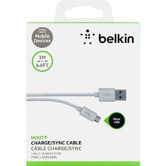 Cable USB-A to Micro Belkin Mixit ChargeSync White