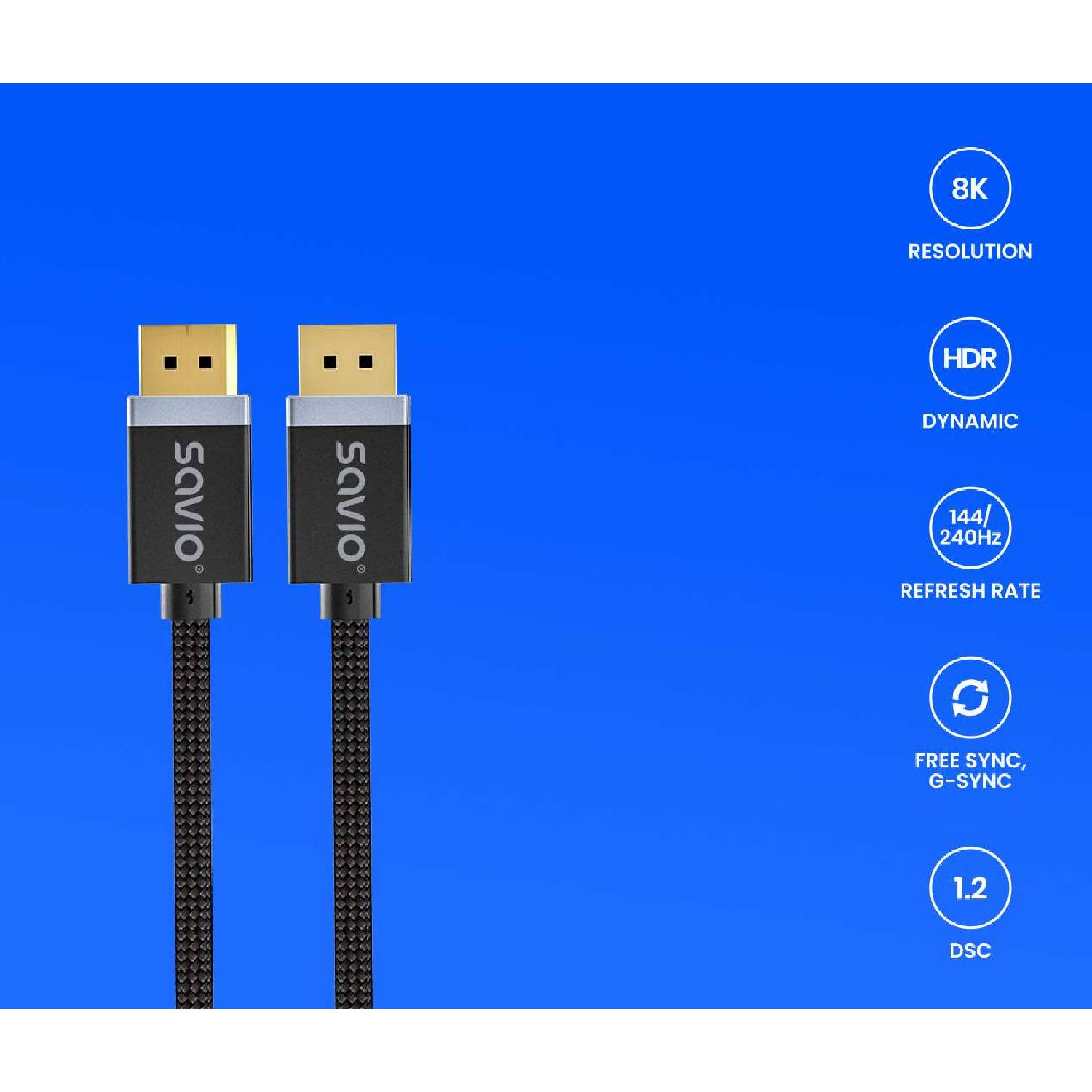 Cable Savio  DisplayPort to DisplayPort - Albagame