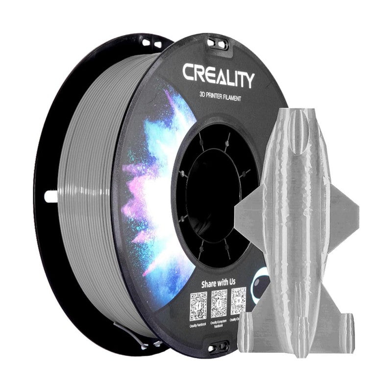 Filament Creality CR-PETG Grey for 3D Printer , Hard Glossy , Tensile Str. 49MPA 1 kg 1.75 , 3301030039