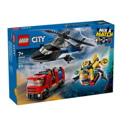 Lego City Helicopter, Fire Truck and Submarine 60462